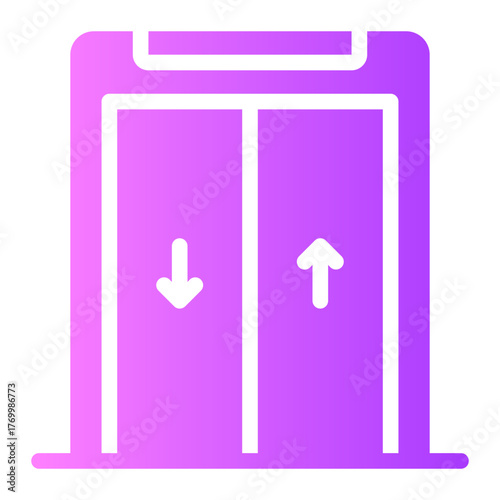 elevator gradient icon