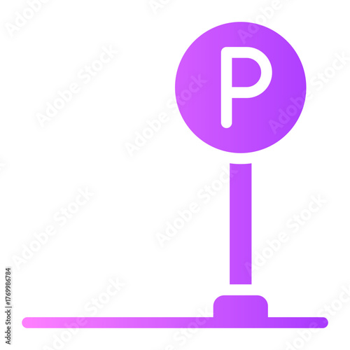 parking gradient icon