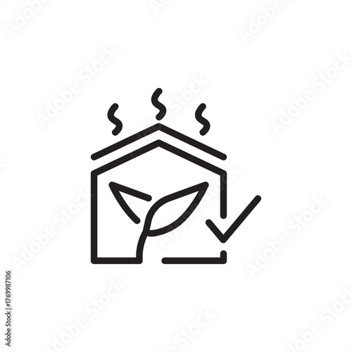 Greenhouse Gas Protocol icon symbolizing corporate emission standardization, representing global reporting standards, specialized GHG accounting, and regulatory compliance verification systems.