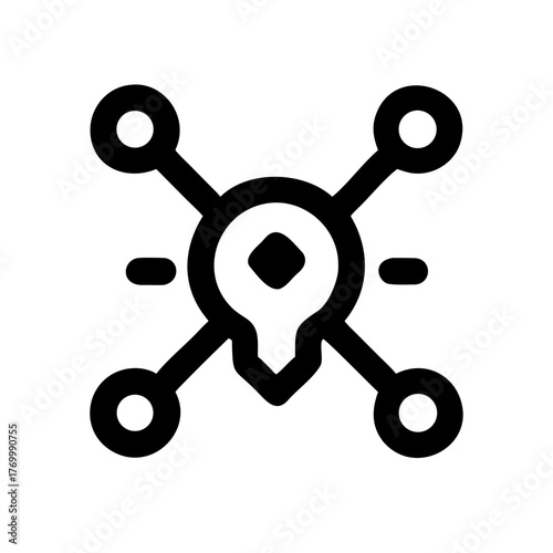 Drone Hub Network Node Connectivity Aerial Technology icon set – Drone, Hub, Network, Node, Connectivity, Aerial, Technology