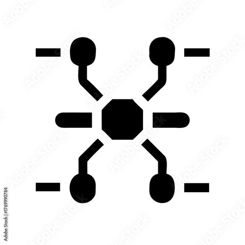 Drone Matrix Grid Network Aerial Technology icon set – Drone, Matrix, Grid, Network, Aerial, Technology, Navigation