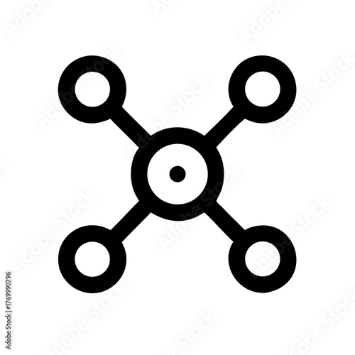 Drone Node Network Signal Connect Navigation icon set – Drone, Node, Network, Signal, Connect, Navigation, Technology