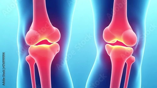 Anatomical Animation of Knee Joint Pain – Knee Joint Pain in the Human Body
