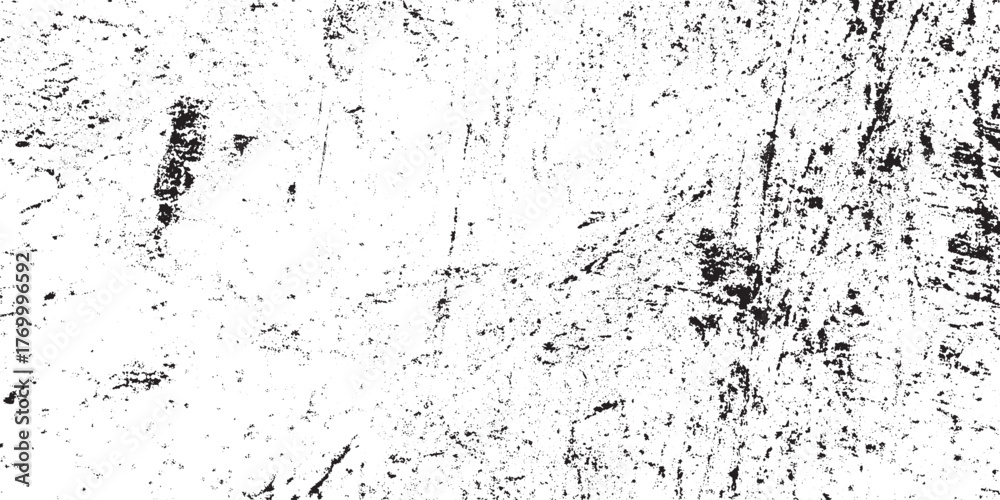 Fototapeta premium Abstract Monochrome Distressed Grunge Texture Overlay, High Contrast Scratched Rough Background