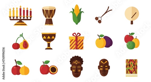 Cultural Celebration Icons Diversity and Traditions Illustrated