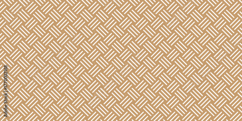 vector seamless pattern with waves overlap fabric triangle brown layer decoration tile and mosaic texture design.