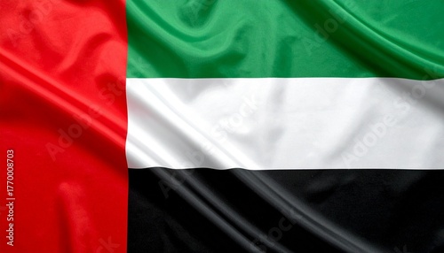 UAE flag colors and Arab symbolism.