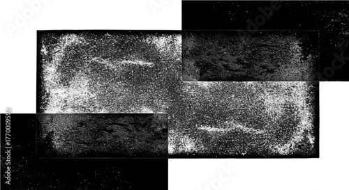abstract grunge background texture with monochromatic distressed layers and grainy static noise evoking digital decay for graphic design.