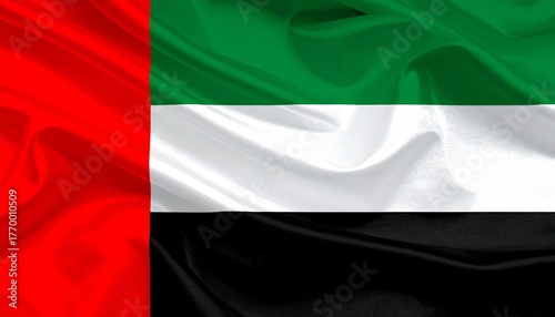 UAE flag colors and Arab symbolism.
