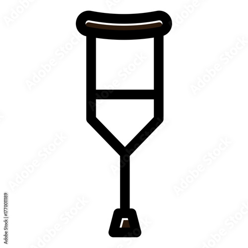 illustration of a crutches
