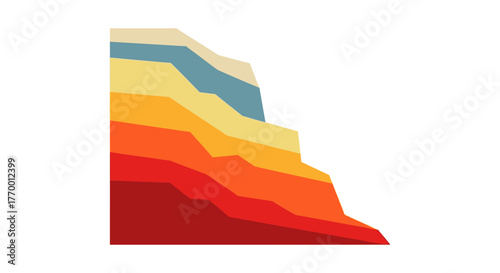 Earth layers suitable for geology, geography, science, education, and environmental concepts. Perfect for textbooks, presentations, and websites.