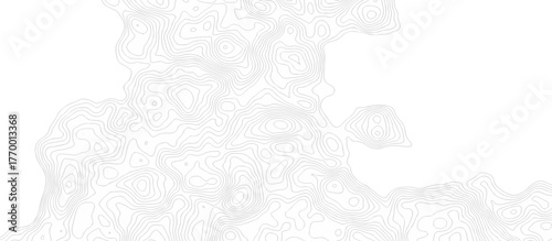 Abstract minimal pattern discovery vector topo map design. creative discovery White wave grid stripe line map topography. vector geographic contour mounted map background.	