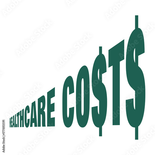 healthcare costs rising - graphic text image