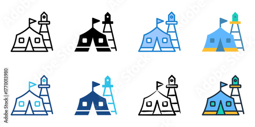 Base icon set multiple style collection 
