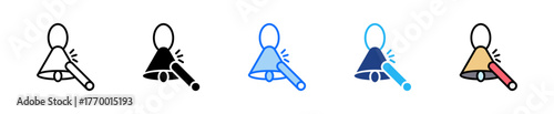 School Bell Icon Set Multiple Style Collection