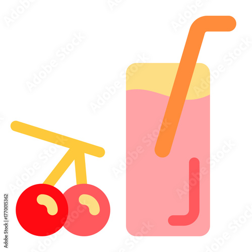 Cherry juice icon