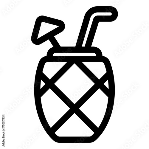 Pineapple juice icon