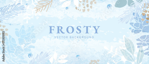 Frosty gold confetti vector background with snowflakes and sparkling dots, festive minimal backdrop for classy holiday designs