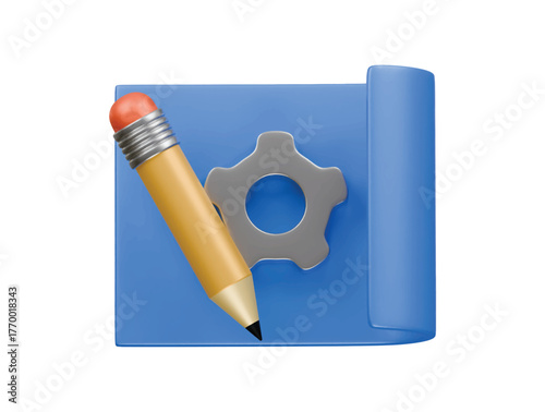 design engineer icon 3d illustration render