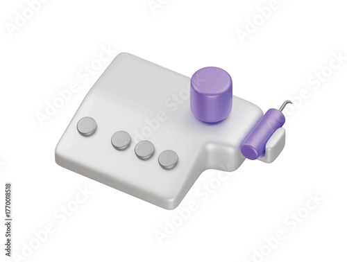 ultrasonic scaler icon 3d illustration render