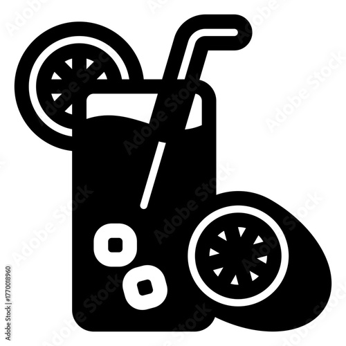 Orange juice icon