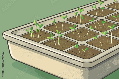 Detailed close-up of a hydroponic grow tray edge showcasing vibrant green leaves, water droplets, and nutrient solution, signifying advanced agriculture and sustainable food production.