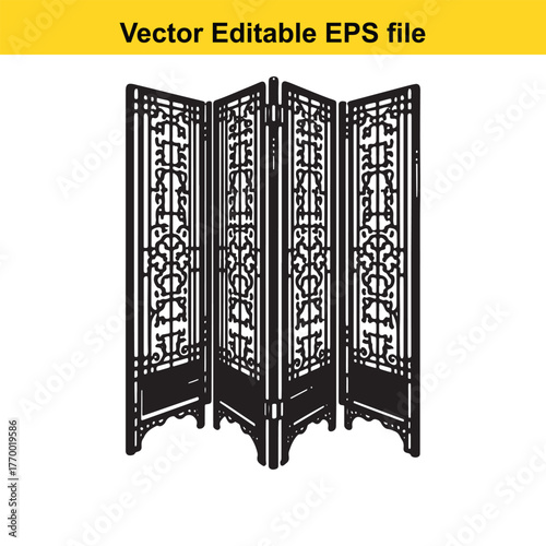 Black and white illustration of a vintage ice chest cooler
