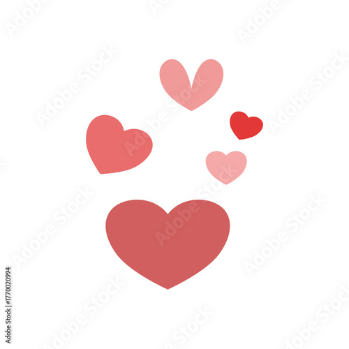 Ascending Hearts: A Symbol of Love and Affection