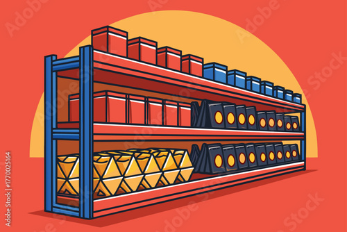 Snack aisle with chips and candy packaging.