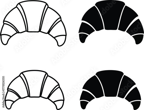 biskut1.epsCroissant Icon Set – Bakery Pastry Silhouette and Outline Breakfast Food Vector"