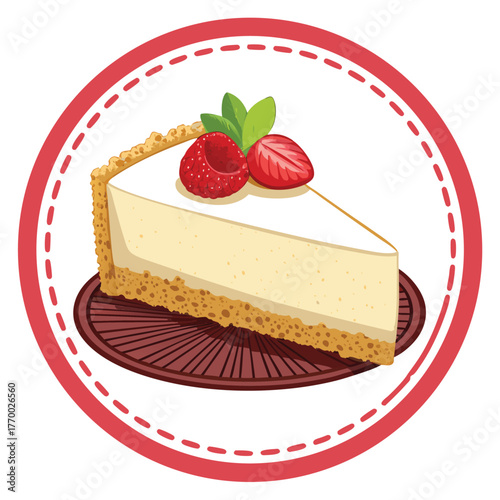 cheesecake shop logo design template