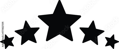 star3.eps"Black Star Icon – Solid Five-Pointed Shape, Simple Minimal Symbol Vector"