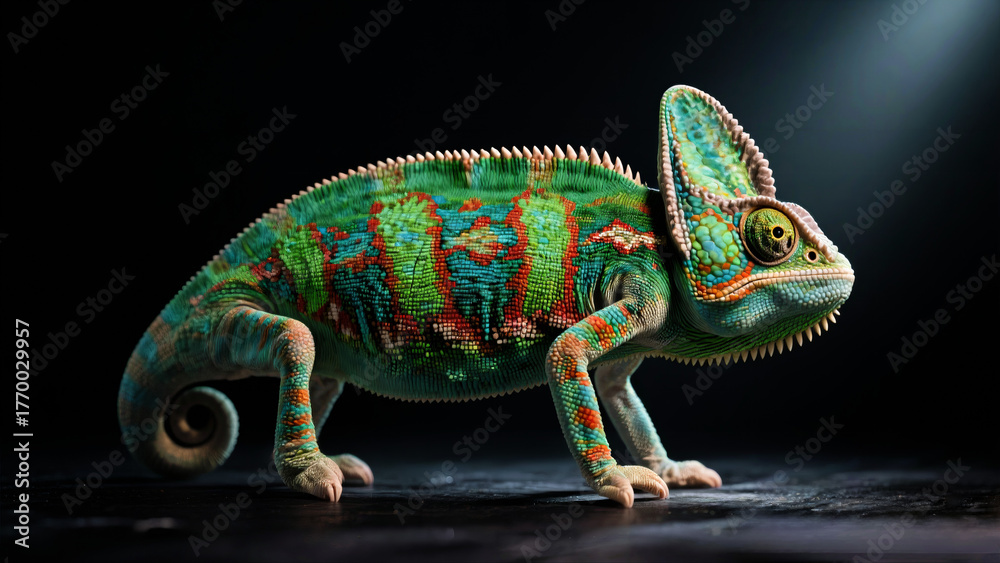 Obraz premium Horned Chameleon