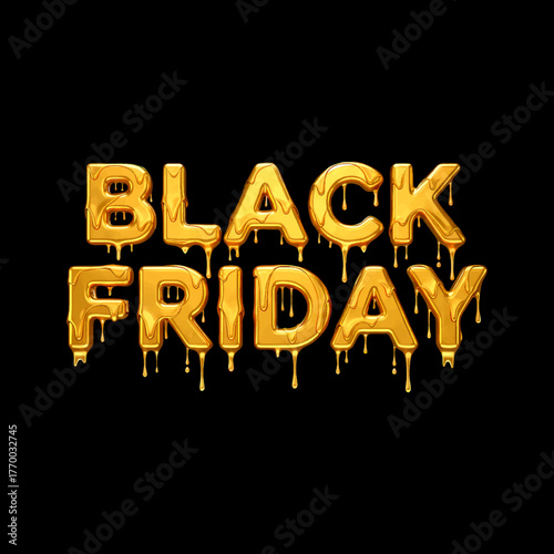 Black Friday sales advisement vector illustration.