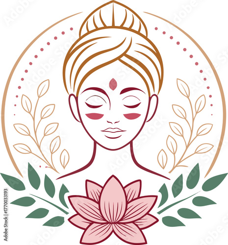 Beauty salon and spa doodle set. Skin care and natural treatment, natural cosmetics concept, time for yourself. Spa with aroma oil, nail file, sleep mask and other care items.