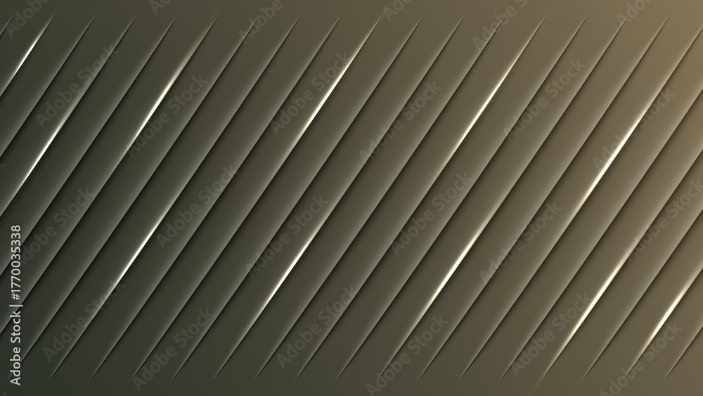 Obraz premium Diagonal Metallic Stripes Abstract Background with Light Reflections texture