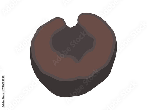 Black Olives for Oil Illustration
