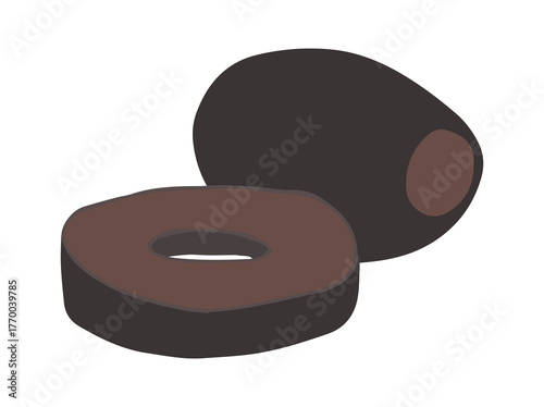 Black Olive Cut Clip Art
