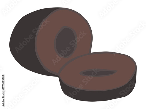 Black Olive Cut Clip Art
