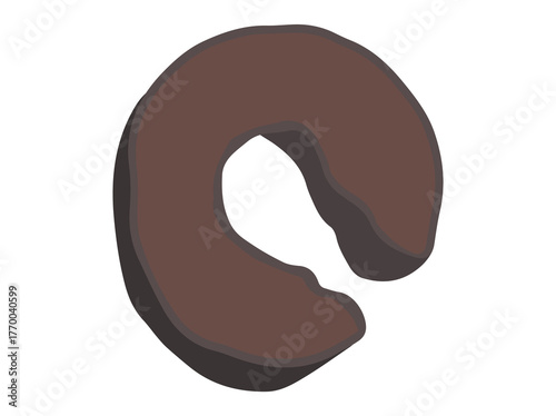Black Olive Slice Clip Art
