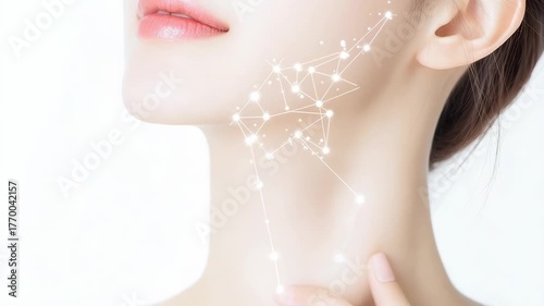 selective focus thyroid awareness concept