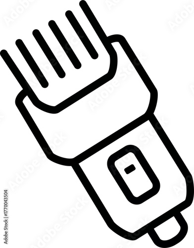 Electric shaver icon. Shaving machine vector icon. Vector graphics and not Artificial Intelligence, logo illustration. Replaceable vector design.