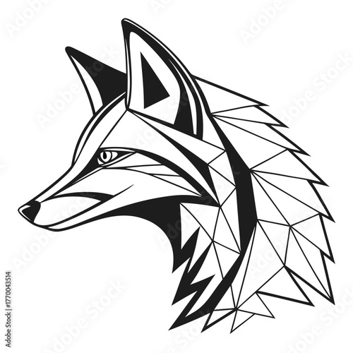 fox head vector