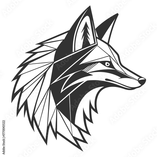 fox head vector illustration