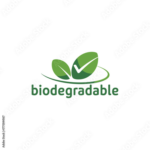 Green leaves symbolizing biodegradable products and sustainability