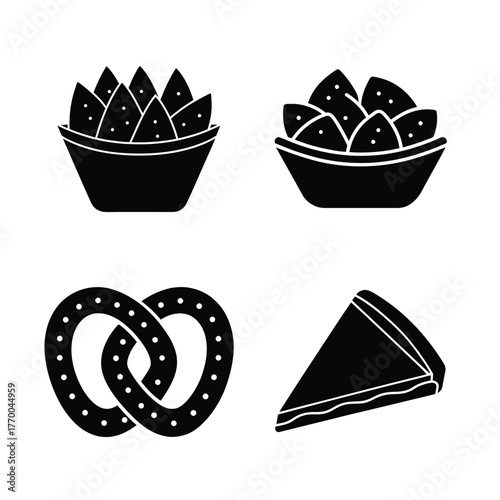 set of icons of food and drink