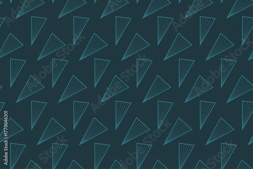 3669_Gradient Line Fan Triangle Seamless Pattern