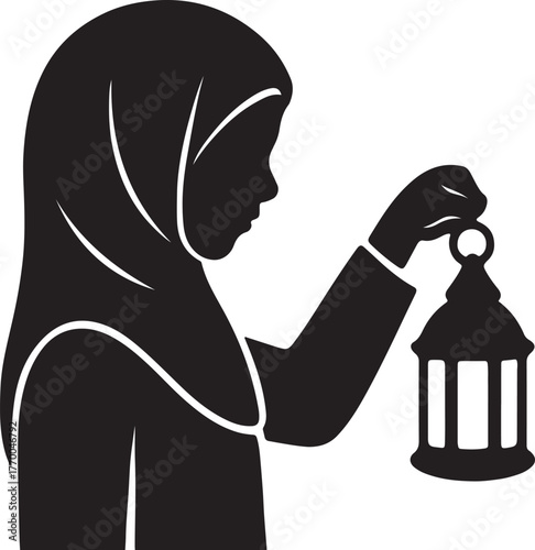 Minimal Hijab Silhouettes