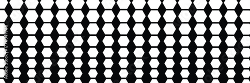 honeycomb seamless pattern vector design. Honeycomb pattern with hexagon mesh texture bee comb grid. Line grid of hexagons black and white seamless pattern. Honey sweet honeycomb pattern vector 