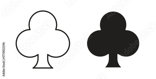 Card-club icon for mobile app, editable designs